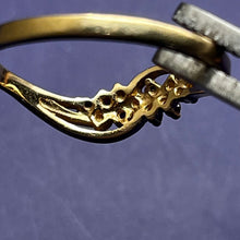 Load image into Gallery viewer, Ring, 14K Yellow Gold, Ruby Cluster, UV Reactive, Size 10
