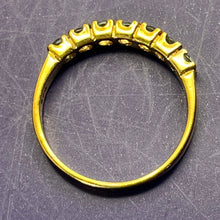 Load image into Gallery viewer, Ring, Gold Over Sterling Silver, Multi Stone Topaz, Size 7
