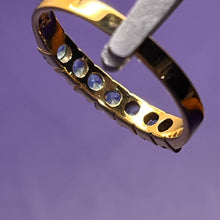 Load image into Gallery viewer, Ring, Gold Over Sterling Silver, Multi Stone Topaz, Size 7
