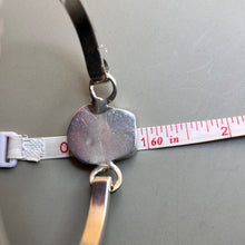 Load image into Gallery viewer, Bracelet, Bangle, Sterling Silver, Onyx and Malachite Shield Latch, 7 1/2 inches circumference
