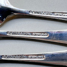 Load image into Gallery viewer, Spoon, Salt, Sterling Silver, S. Kirk &amp; Son, Dark and Shiny
