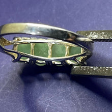 Load image into Gallery viewer, Ring, Sterling Silver, 4 Jade Oval Cabachons in Claw Setting, Size 6 1/2

