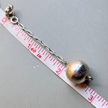 Load image into Gallery viewer, Earrings, Sterling Silver, Textured Ball on Chain
