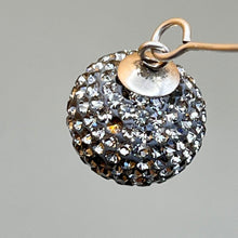 Load image into Gallery viewer, Earrings, Sterling Silver, Blingy Balls on Dangle
