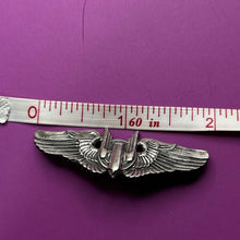 Load image into Gallery viewer, Brooch, Pin, Sterling Silver, WWII US Army Air Force Gunner Wings
