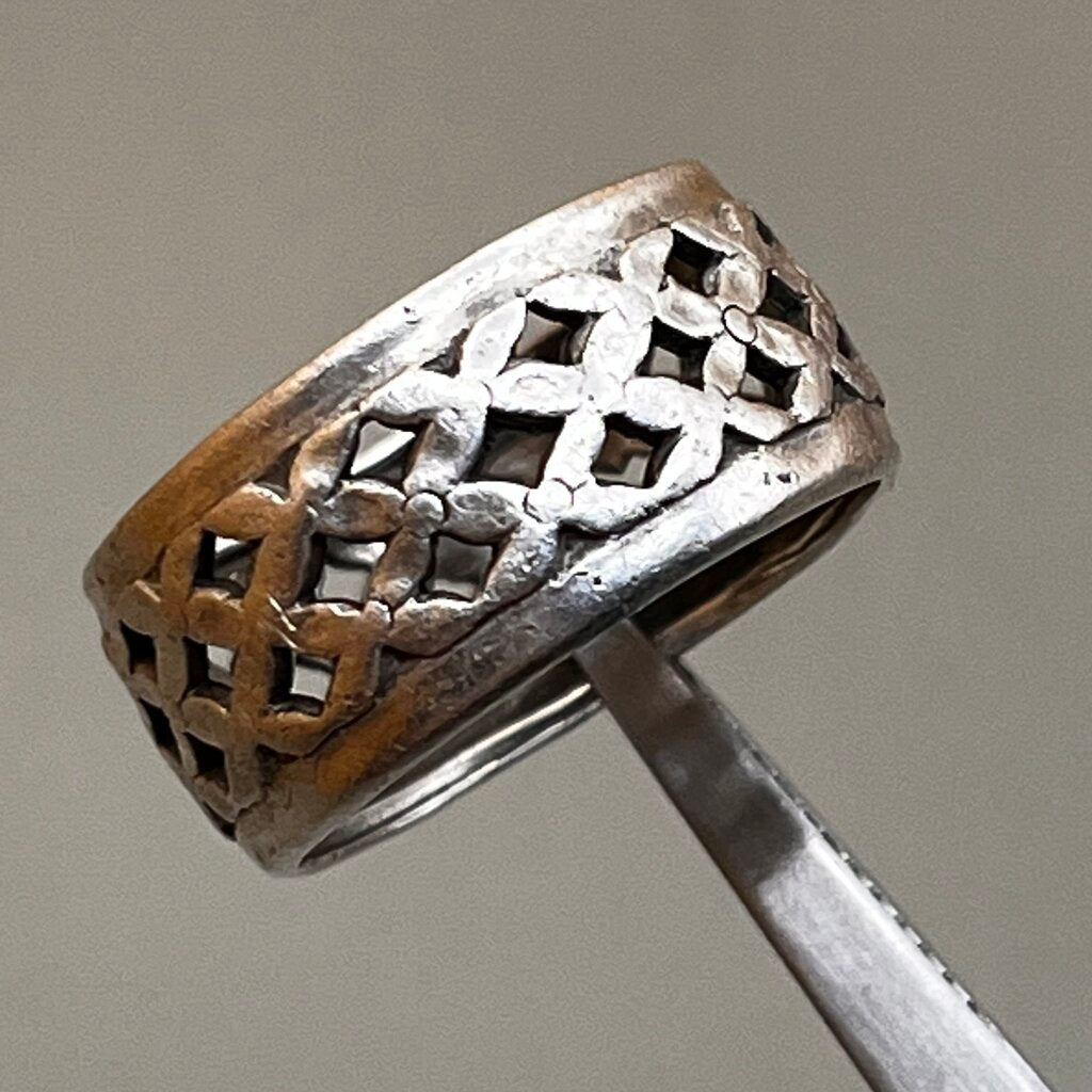 Ring, Sterling Silver, Pierced Band, Size 7 1/2