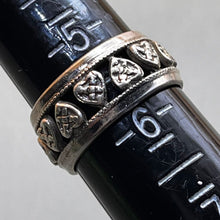 Load image into Gallery viewer, Ring, Sterling Silver, Pierced Heart Band, Size 5 1/2
