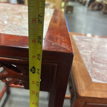 Load image into Gallery viewer, Set of 4 Nesting Carved Rosewood Tables w/Marble Top Insert
