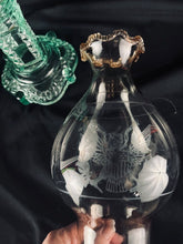 Load image into Gallery viewer, Oil Lamp, 1884 Adams &amp; Co, #85 AQUARIUS, Uranium, Light Teal Color
