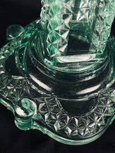 Load image into Gallery viewer, Oil Lamp, 1884 Adams &amp; Co, #85 AQUARIUS, Uranium, Light Teal Color
