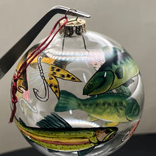 Load image into Gallery viewer, Ornament, Reverse Painted Fish and Lures
