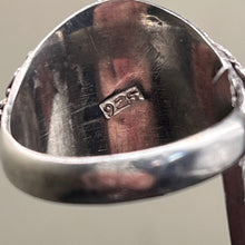 Load image into Gallery viewer, Ring, Sterling Silver, Poison Ring with Gold Tone Accent, Size 7 3/4
