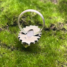 Load image into Gallery viewer, Ring, Sterling Silver, Rose Quartz Marquis, Size 10 1/4
