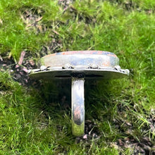 Load image into Gallery viewer, Ring, Sterling Silver, Ocean Jasper Oval, Size 6 3/4
