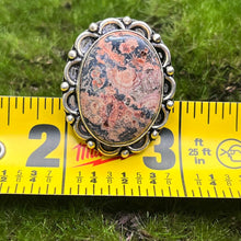 Load image into Gallery viewer, Ring, Sterling Silver, Ocean Jasper Oval, Size 6 3/4
