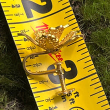 Load image into Gallery viewer, Earrings, Gold over Sterling Silver, Screw Back, Filigree Orchid
