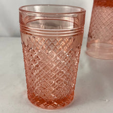 Load image into Gallery viewer, Glass, 10 oz Flat Tumbler, Set of Two, Pink, Anchor Hocking Miss America
