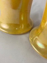 Load image into Gallery viewer, Vase, 1918 Ruskin, Yellow Lustre with Grape Vines
