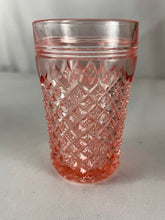 Load image into Gallery viewer, Flat Juice Glass 5 oz, Pink Miss America Anchor Hocking
