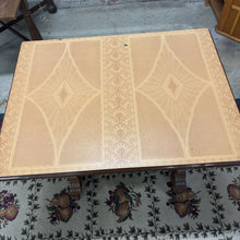 Load image into Gallery viewer, Antique Eastlake Parlor Table, Enamel Metal Top
