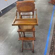 Load image into Gallery viewer, Vintage/Antique Convertible High Chair To Stroller
