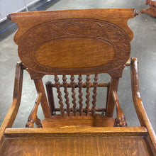 Load image into Gallery viewer, Vintage/Antique Convertible High Chair To Stroller
