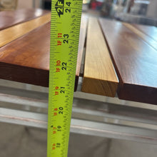 Load image into Gallery viewer, Outdoor Iron End Table With Custom Wood Top
