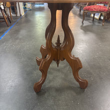 Load image into Gallery viewer, Mahogany Parlor Table With Marble Top
