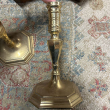 Load image into Gallery viewer, Set Of 2 Hampton Brass Candlesticks
