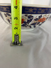 Load image into Gallery viewer, Beautiful Japanese Imari 9 1/4" Bowl, Gold details with Blue and Orange Flowers
