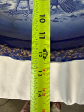 Load image into Gallery viewer, Platter, Antique Flow Blue, Marked France, Turkeys
