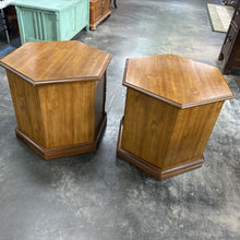 Load image into Gallery viewer, Pair Of Hexagonal Spanish Revival End Tables
