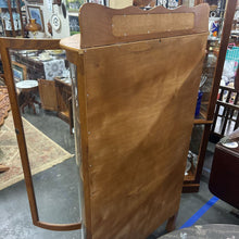 Load image into Gallery viewer, Oak Bubble Glass Curio Cabinet

