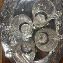 Load image into Gallery viewer, Vintage Princess House Heritage Etched Irish Coffee Mugs - set of 4
