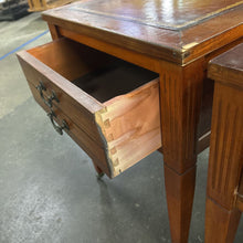 Load image into Gallery viewer, Pair of Leather Top End Tables
