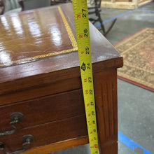 Load image into Gallery viewer, Pair of Leather Top End Tables
