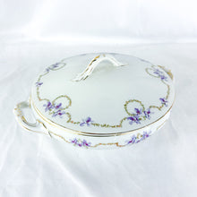 Load image into Gallery viewer, Vintage Karsbad Austrian Empire Floral Patterned Covered Dish
