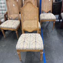 Load image into Gallery viewer, Cane Back Chair With Upholstered Seat
