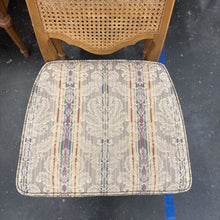 Load image into Gallery viewer, Cane Back Chair With Upholstered Seat
