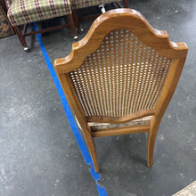 Load image into Gallery viewer, Cane Back Chair With Upholstered Seat
