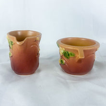 Load image into Gallery viewer, Vintage Roseville Snowberry Creamer &amp; Sugar Set
