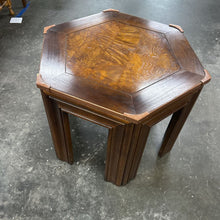 Load image into Gallery viewer, Burley Wood Hexagonal End Table
