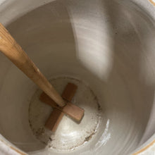 Load image into Gallery viewer, Butter Churn, 5 gallon, Robinson Ransbottom, with red handles and Wood Paddle
