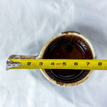 Load image into Gallery viewer, Vintage McCoy #874 Brown Drip Glaze Mini Skillet Serving Bowl
