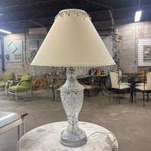 Load image into Gallery viewer, Cut Glass Floral Lamp
