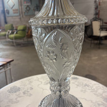 Load image into Gallery viewer, Cut Glass Floral Lamp
