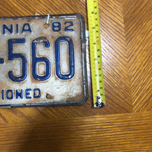 Load image into Gallery viewer, 1982 Virginia Apportioned Semi Tractor License Plate 85-560
