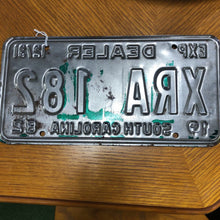 Load image into Gallery viewer, 1982 South Carolina Dealer XRA 182 License Plate
