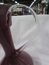 Load image into Gallery viewer, Vintage Empoli Lilac Cased Glass Clear Handle Ewer Pitcher
