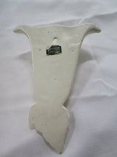 Load image into Gallery viewer, Vintage Haeger Pottery Cream Leaf Scrollwork Wall Pocket
